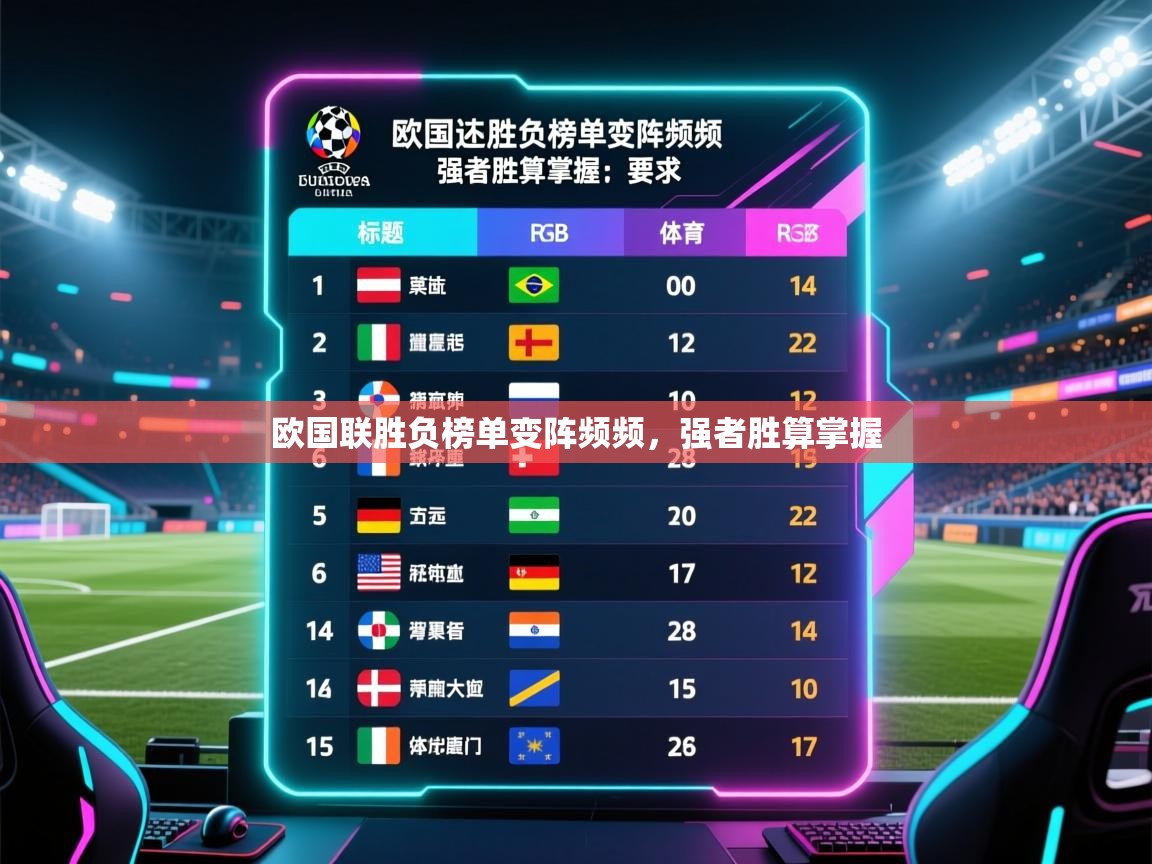 欧国联胜负榜单变阵频频，强者胜算掌握  第2张